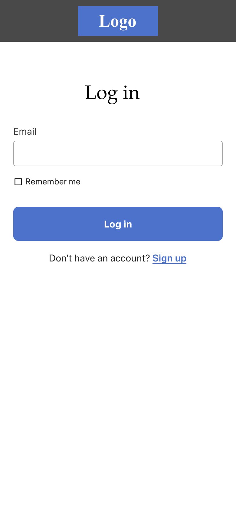 Log in with just an email