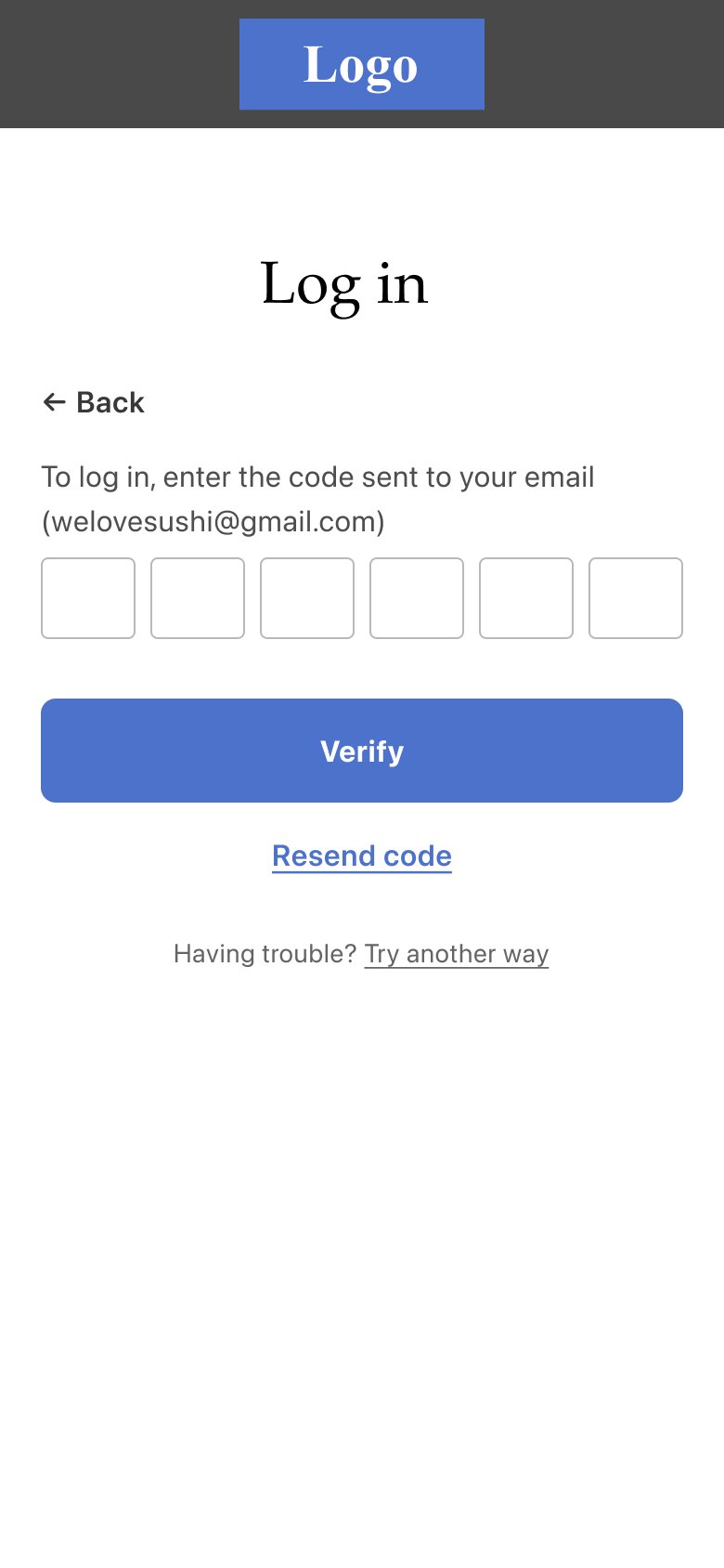 Enter the six-digit code